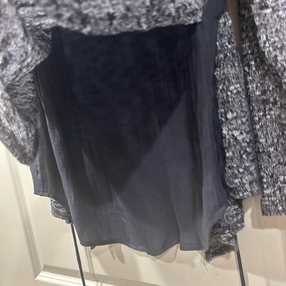 Anthropologie Dolan Layered Heathered Knit Anorak Cardigan SZ Small - Picture 10 of 10